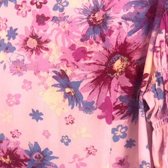 NWT Free People Floral Tie front Blouse - Picture 11 of 16
